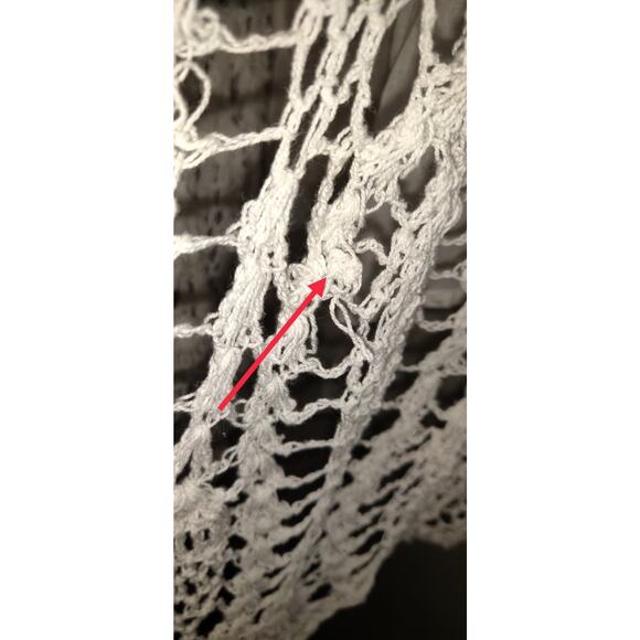 Raviya White Crocheted Skirt Dress Sz M Bohemian Beautiful Crochet Lined Medium - Picture 9 of 16